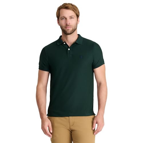 IZOD Herren Advantage Performance Kurzarm-Poloshirt Polohemd, Olivgrün (Wild Fern), Klein von Izod