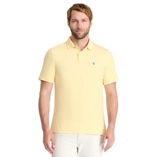 IZOD Herren Advantage Performance Kurzarm-Poloshirt Polohemd, Zitrone, L von Izod