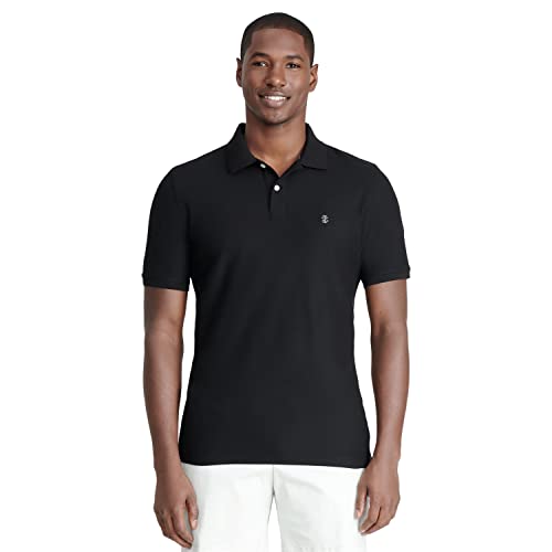 IZOD Herren Advantage Performance Solid Polo Bluse, schwarz, Large Schlank IZOD Herren Advantage Performance Solid Polo Bluse, schwarz, Large Schlank von Izod