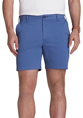 IZOD Herren-Chino-Shorts, Salzwasser-Stretch, 17,8 cm, Bijou Blue, 48 von Izod