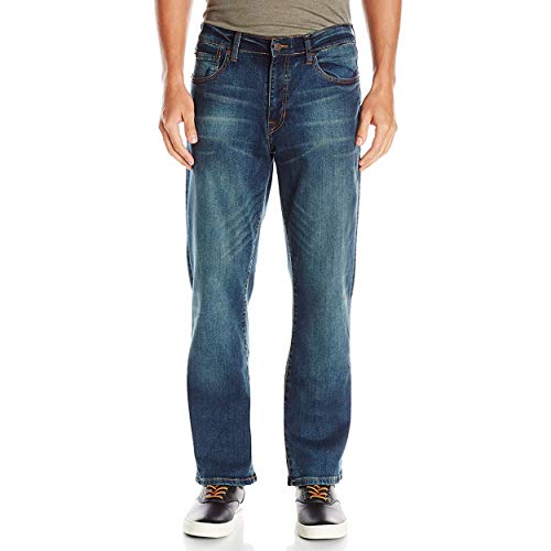 IZOD Herren Comfort Stretch Denim Jeans - Blau - 34W / 38L von Izod