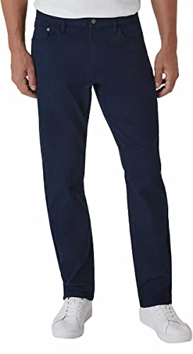 IZOD Mens Mid-Weight Comfort Stretch Knit Denim 5 Pocket Pant (as1, Waist_Inseam, Numeric_32, Numeric_34, Blue) von Izod