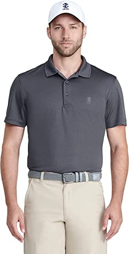 IZOD Herren Big & Tall Performance Golf Grid Polo, Asphalt, Mittel von Izod