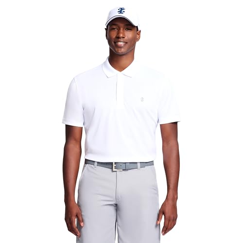IZOD Herren Performance Golf Grid Polo Polohemd, Helles Weiß, L von Izod