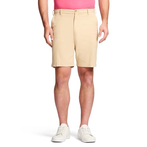 IZOD Herren Saltwater Stretch Chino Lässige Shorts, Helles Khaki, 52 von Izod