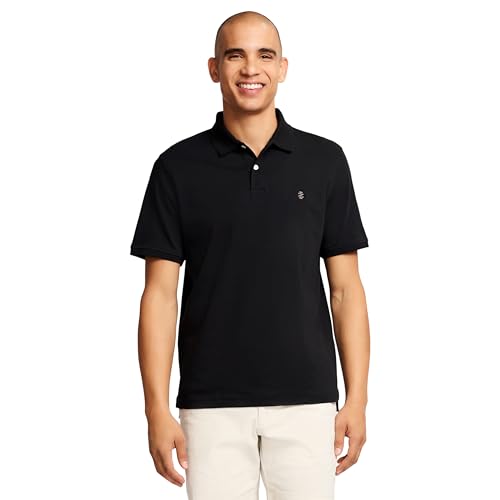 IZOD Interlock-Poloshirt f r Herren, kurz rmelig, Caviar, XX-Large von Izod