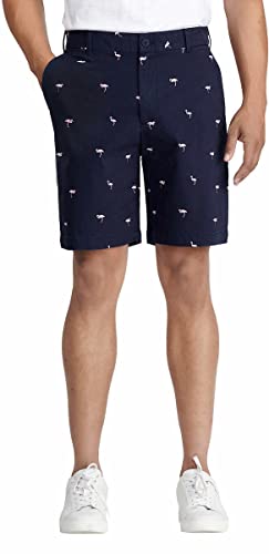 IZOD Mens Mid-Weight Saltwater Flat Front Stretch Chino Short (as1, Waist, Numeric_34, Regular, Flamingo Blue) von Izod