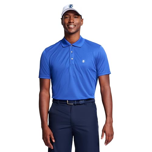 Izod Herren Big & Tall Performance Golf Grid Polo, Kobaltblau, L von Izod