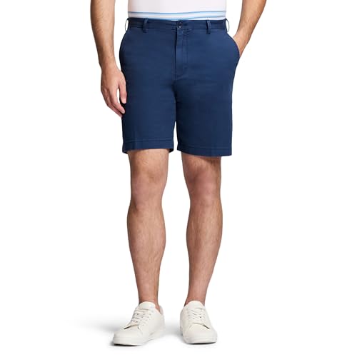 Izod Herren Saltwater Chino, Flache Vorderseite, 24,1 cm Lässige Shorts, Cadet Marineblau, 56 von Izod