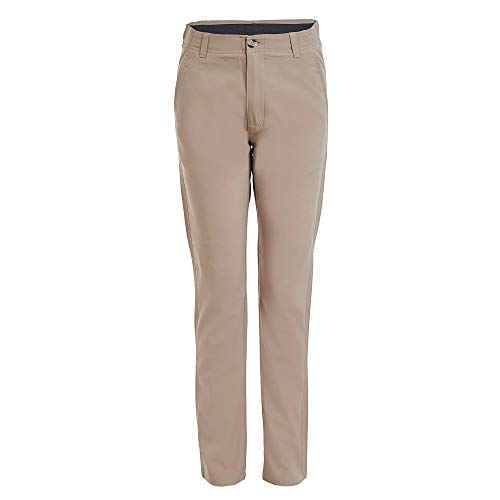 Izod Herren Uniform-Twill, Flache Vorderseite und bequemer Bund, Stretch-Stoff Hose, Khaki, Bundweite: 91 cm, beinlänge: 76 cm (36 W / 30 L) von Izod