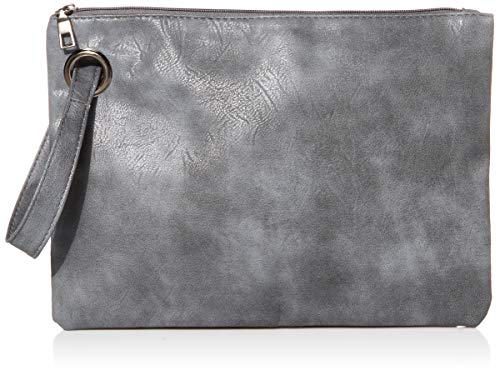 J-BgPink Abendtasche Umschlag Clutch Kette Schultertasche Damen Handtasche Falttasche, Blau (grau/blau), Large von J-BgPink