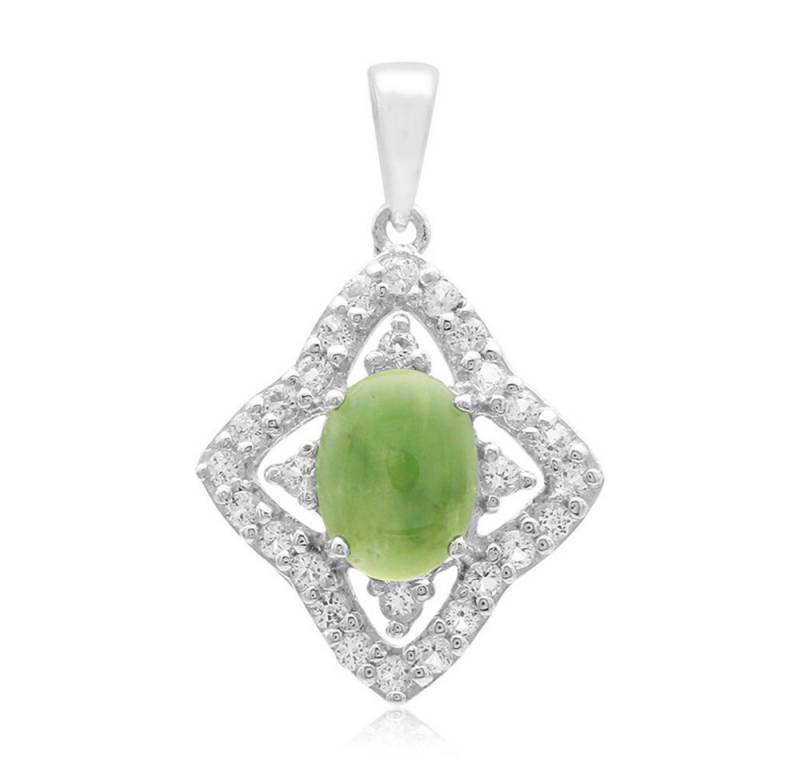 Cavill Kettenanhänger Cavill eleganter Chrysopras 0,92 ct und Weißtopas 0,64 ct Silber (1-tlg) von Cavill