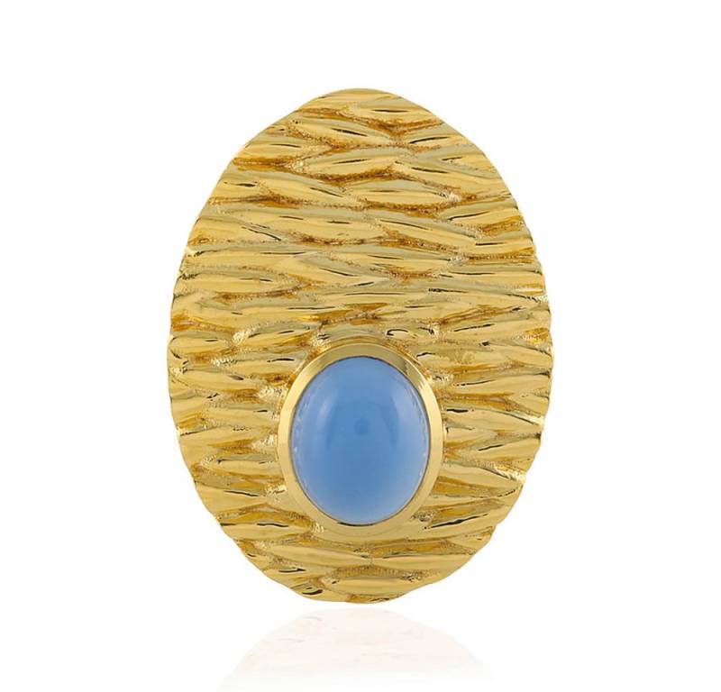 Cavill Kettenanhänger Cavill Chalzedon Anhänger 3,15 ct oval 925er Silber vergoldet (1-tlg) von Cavill