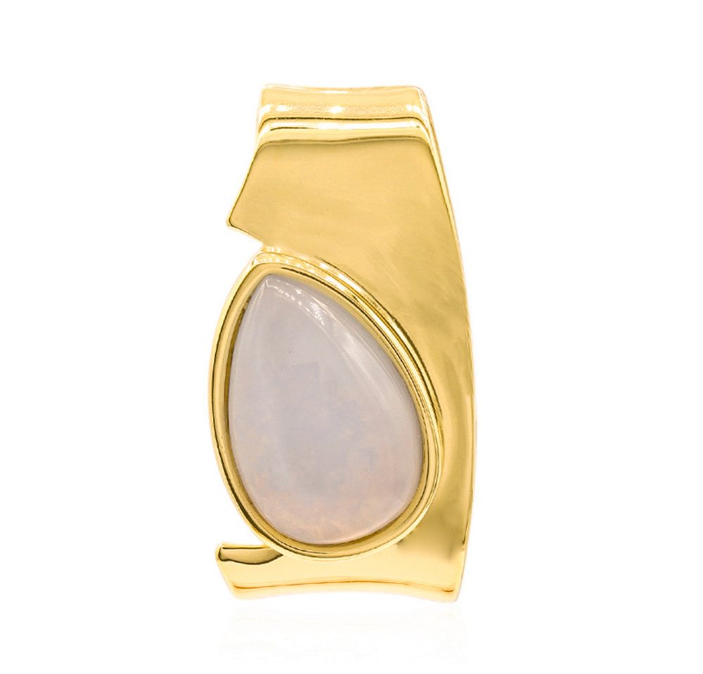 Cavill Kettenanhänger Cavill Anhänger 2,87 ct blauer Chalzedon, vergoldetes 925 Silber (1-tlg) von Cavill