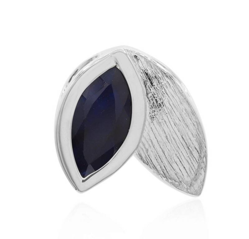 Cavill Kettenanhänger Cavill 925 Sterlingsilber Anhänger 0,93 ct blauer Saphir Blatt (1-tlg) von Cavill