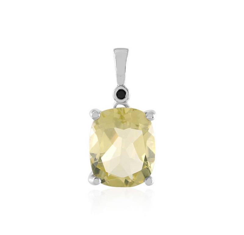 Cavill Kettenanhänger Cavill Limonenquarz 4,05 ct mit schwarzem Spinell 925 Silber (1-tlg) von Cavill