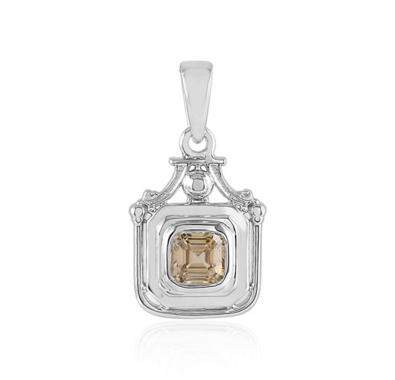 Cavill Kettenanhänger Cavill Sterlingsilber Anhänger mit gelbem Zirkon, 0,87 ct, Asscher (1-tlg) von Cavill