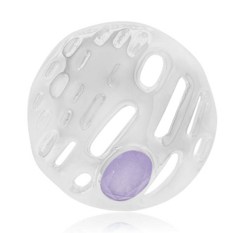 Cavill Kettenanhänger Cavill Lavendel-Jade 1,17 ct Oval Anhänger 925 Sterling Silber (1-tlg) von Cavill