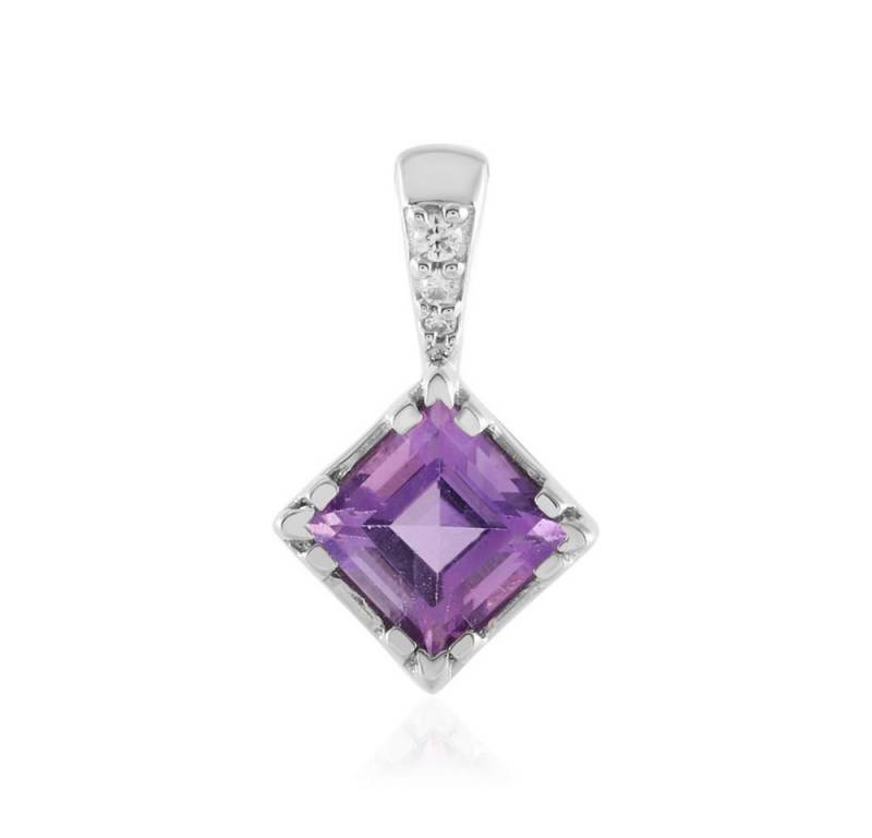 Cavill Kettenanhänger Cavill 925er Sterling Silber Anhänger, 0,94 ct Amethyst, Zirkon (1-tlg) von Cavill