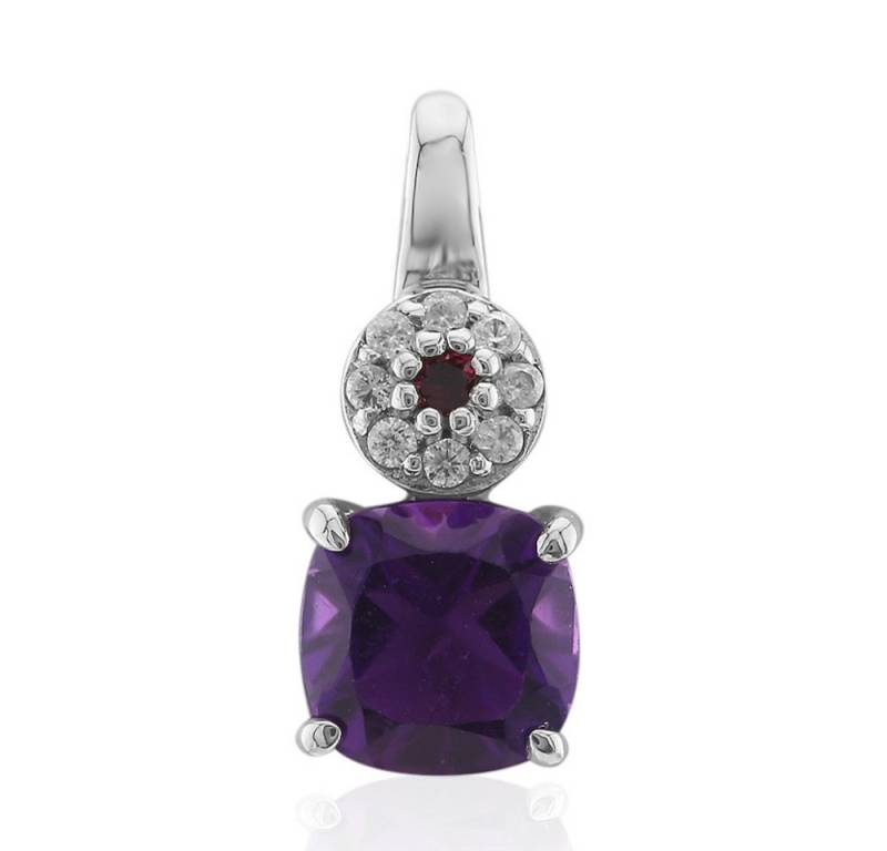 Cavill Kettenanhänger Cavill Amethyst Anhänger 1,309 ct Sterlingsilber Platin Violett-Rot (1-tlg) von Cavill