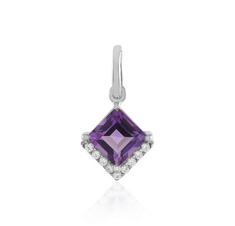 Cavill Kettenanhänger Cavill Sterlingsilber Anhänger Amethyst 0,92 ct Zirkon 0,12 ct (1-tlg) von Cavill