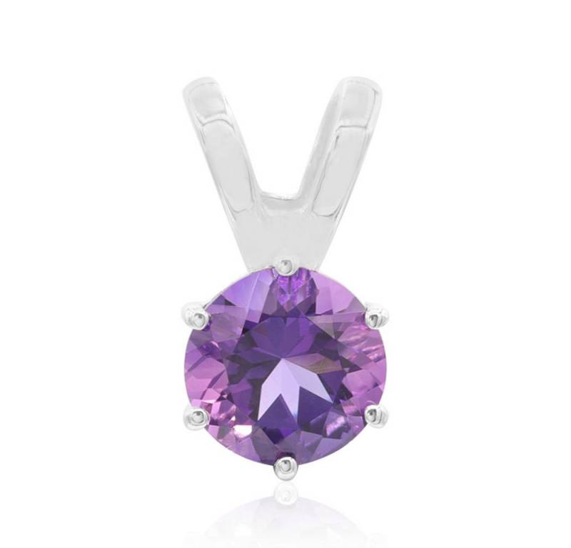 Cavill Kettenanhänger Cavill Anhänger 1,40 ct Amethyst, 925er Sterlingsilber, rund (1-tlg) von Cavill