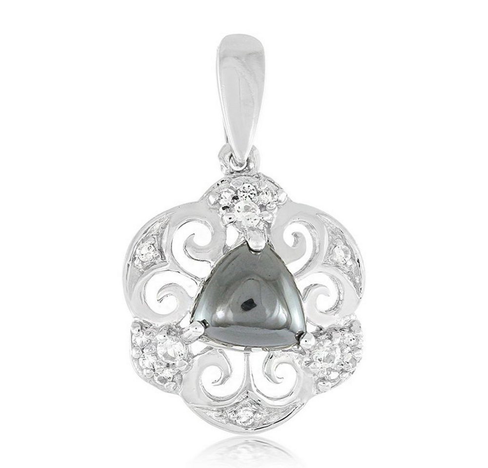 Cavill Kettenanhänger Cavill eleganter Silberanhänger mit 2,62 ct schwarzem Hämatit (1-tlg) von Cavill