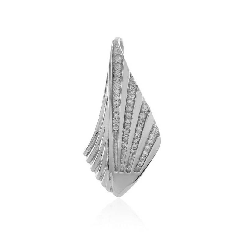 Cavill Kettenanhänger Cavill Zirkon Silberanhänger 925er Sterlingsilber platin 0,3 ct (1-tlg) von Cavill