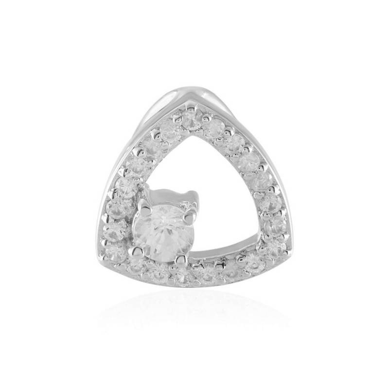 Cavill Kettenanhänger Cavill Zirkon Anhänger 0,74 ct, platiniert, Sterlingsilber, elegant (1-tlg) von Cavill