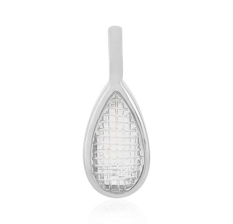 Cavill Kettenanhänger Cavill Weißer Quarz Tropfen 3,51 ct Silber Anhänger elegant (1-tlg) von Cavill