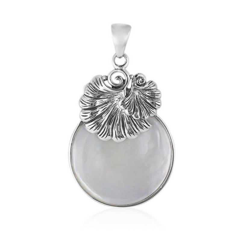 Cavill Kettenanhänger Perlmutt-Silberanhänger, 26 mm, 925 Sterling Silber, edler Perlglanz (1-tlg) von Cavill