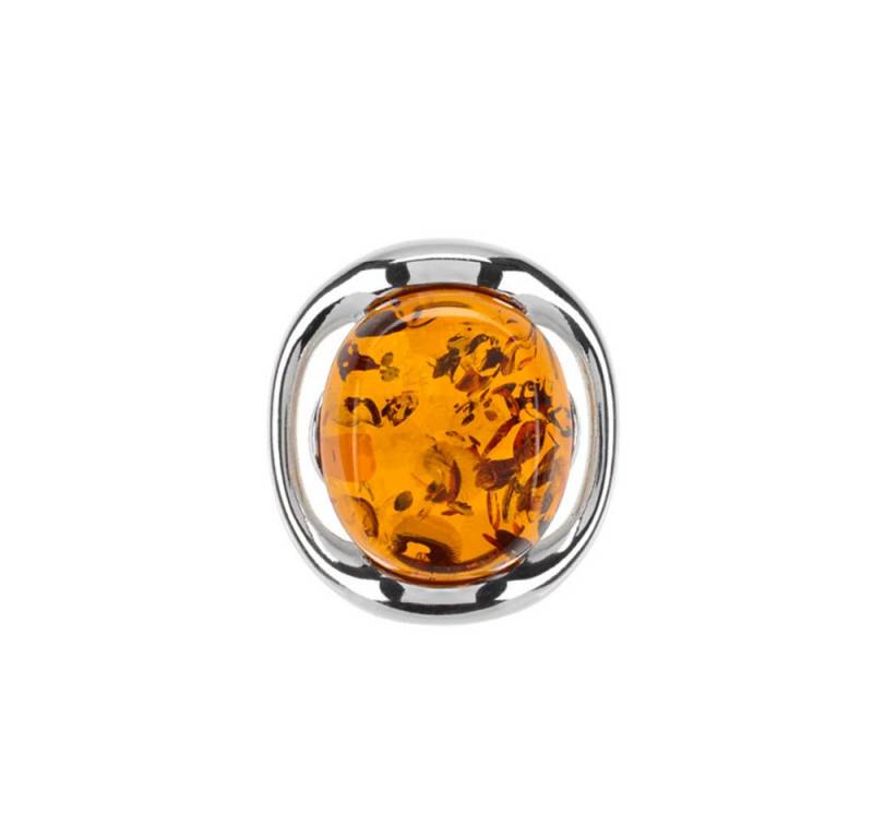 Cavill Kettenanhänger baltischer Cognac-Bernstein Anhänger, 3,05 ct, Sterlingsilber oval (1-tlg) von Cavill