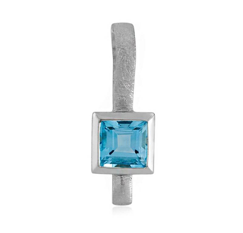 Cavill Kettenanhänger Cavill himmelblauer Topas 3,1 ct Quadratisch, 925 Silber, elegant (1-tlg) von Cavill