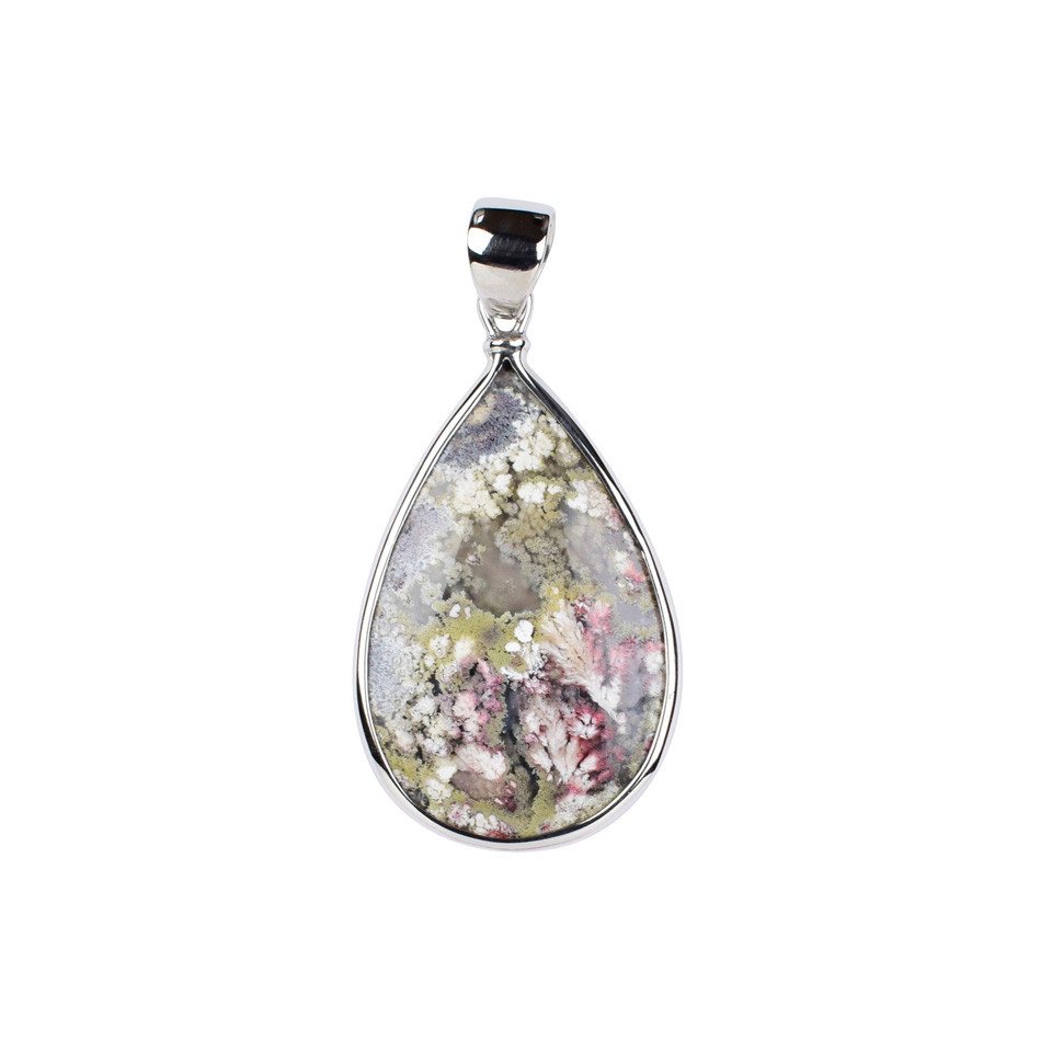 Cavill Anhänger Set Indonesischer Java-Moos-Achat Silber-Anhänger, 35ct (1-tlg) von Cavill