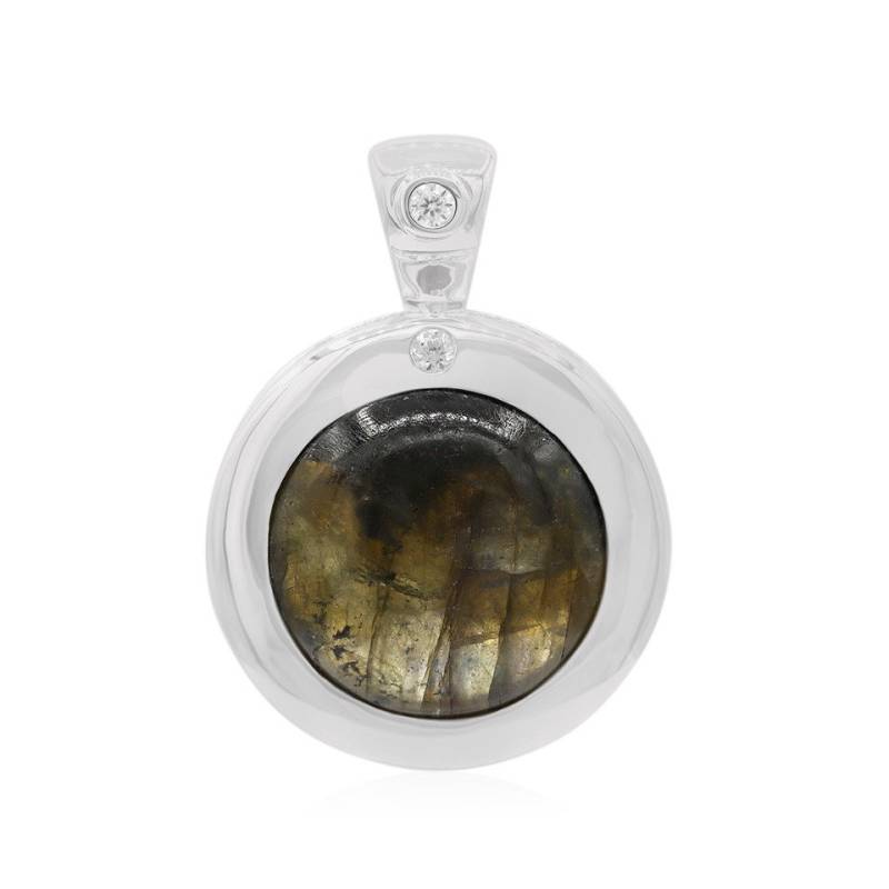 Cavill Anhänger Set Madagaskar Labradorit 925 Silber-Anhänger, 8,45ct (1-tlg) von Cavill