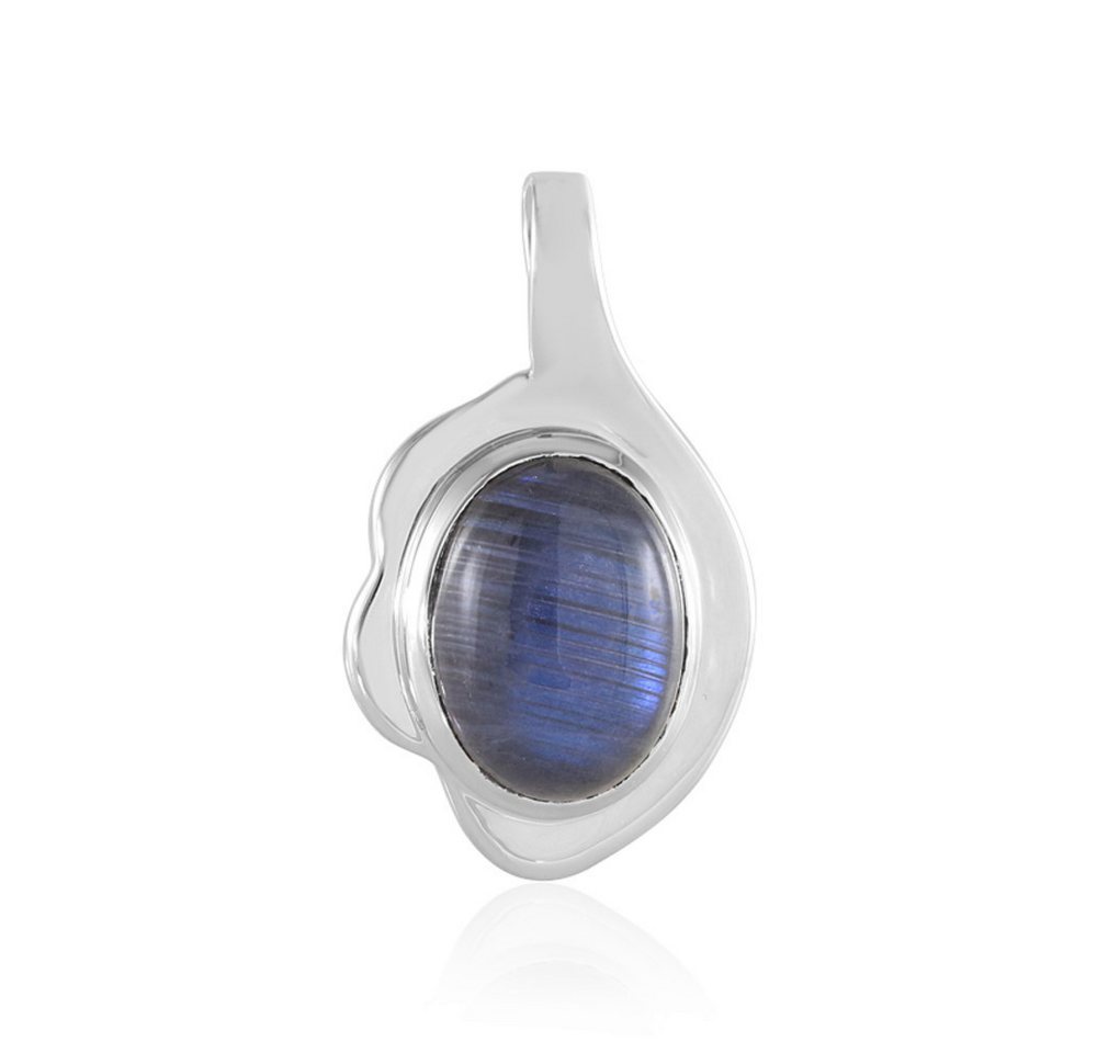 Cavill Kettenanhänger Cavill Labradorit Anhänger 9,68 ct oval 925 Silber platinisiert (1-tlg) von Cavill