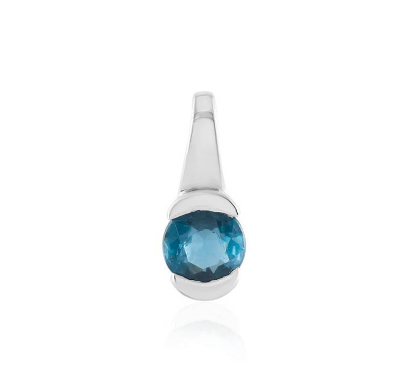 Cavill Kettenanhänger Cavill Anhänger Petrol-Kyanit 0,45 ct, rund, 925 Silber, blau (1-tlg) von Cavill
