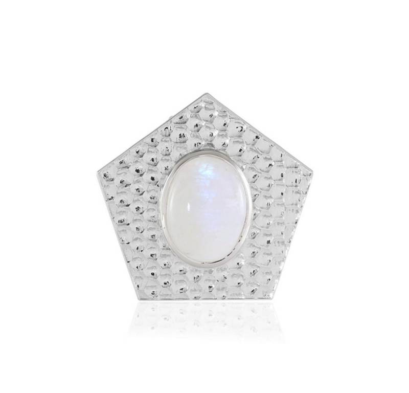 Cavill Kettenanhänger Cavill Silberanhänger 14,54 ct Regenbogen-Mondstein, oval & pentagonal (1-tlg) von Cavill
