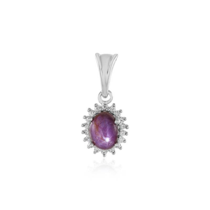 Cavill Anhänger Set Madagaskar Star Rubin & Zirkon Silber-Anhänger, 1,64ct (1-tlg) von Cavill