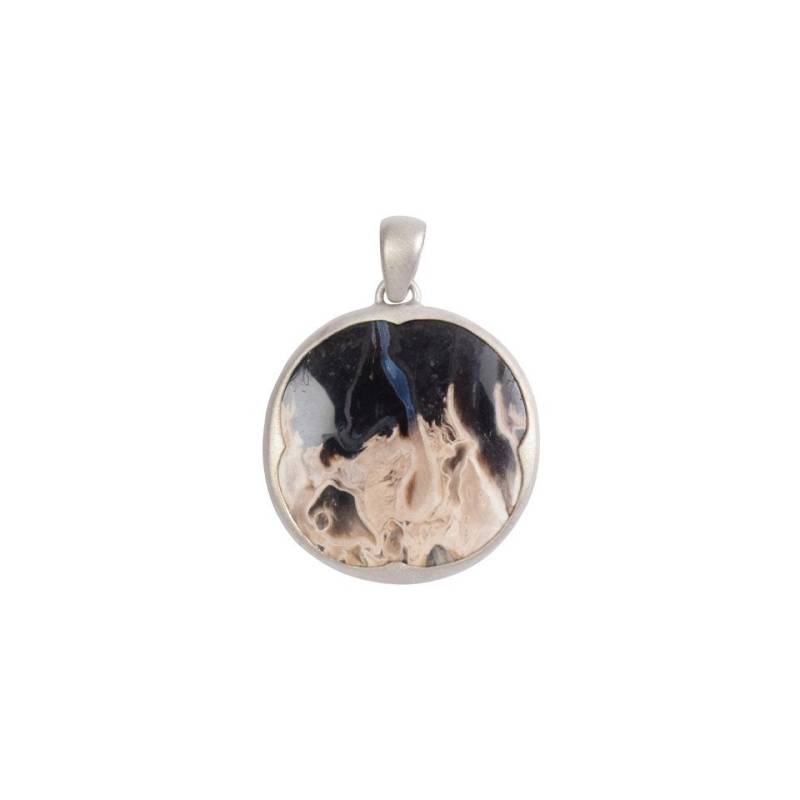 Cavill Anhänger Set Indonesisches versteinertes Palmenholz 925 Silber Anhänger, 35ct (1-tlg) von Cavill