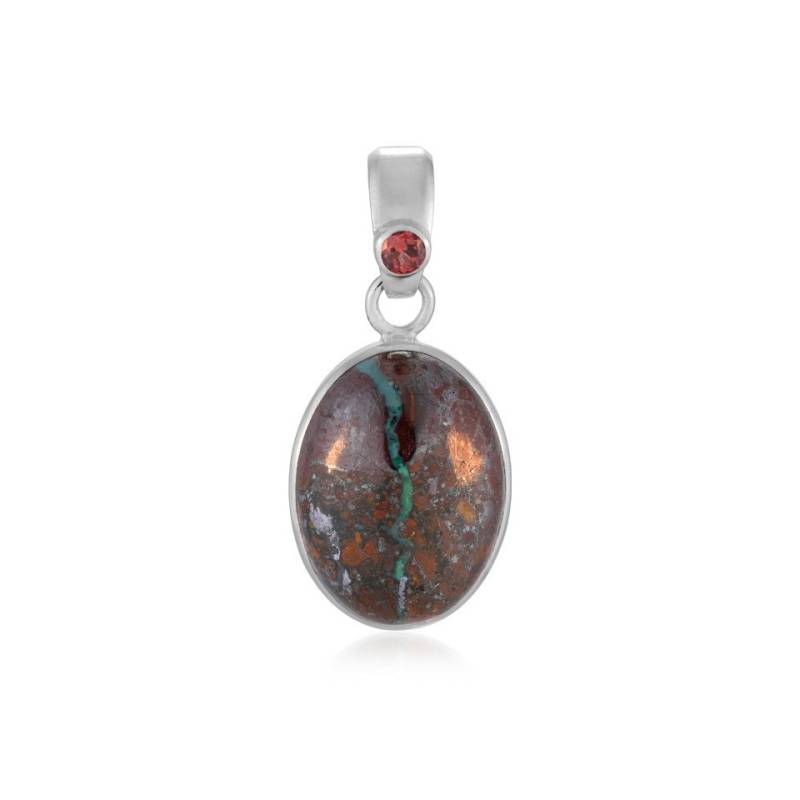 Cavill Anhänger Set Russischer Zarinit & AAA-Granat Silber-Anhänger, 13,85ct (1-tlg) von Cavill