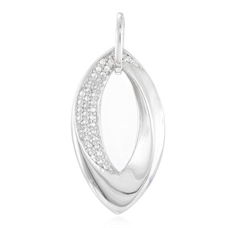 Cavill Kettenanhänger Eleganter Zirkon Silberanhänger 0,27 ct, Brillantschliff oval (1-tlg) von Cavill
