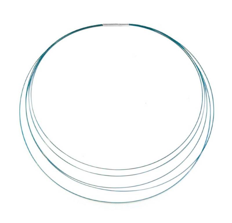 Cavill Collier Cavill 45 cm Edelstahlkette Damen, 925 Sterling Silber, türkis modern (1-tlg) von Cavill