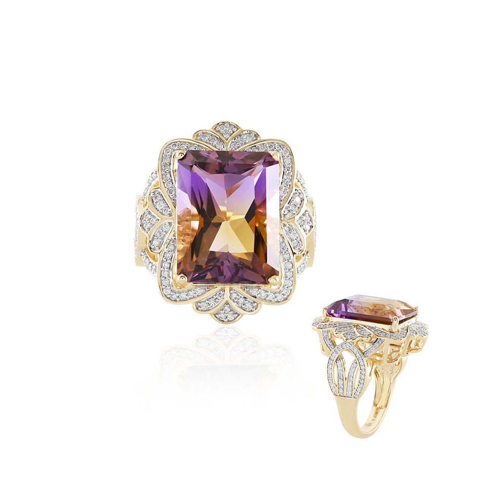 Cavill Diamantring Ametrin-Goldring (SUHANA) (1-tlg) von Cavill