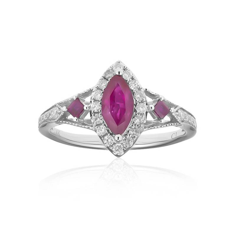 J Classics Diamantring 14K AAA Mozambique Ruby Gold Ring (CIRARI) (1-tlg) von J Classics