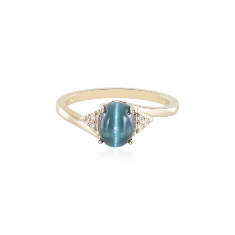J Classics Diamantring 14K Cats Eye Indicolite Gold Ring (AMAYANI) (1-tlg) von J Classics