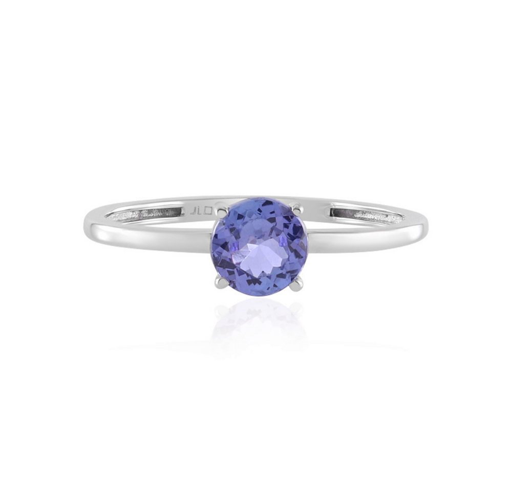 Cavill Solitärring Tansanit Platinring 0,45 ct Rundschliff 950 Platin elegant (1-tlg) von Cavill