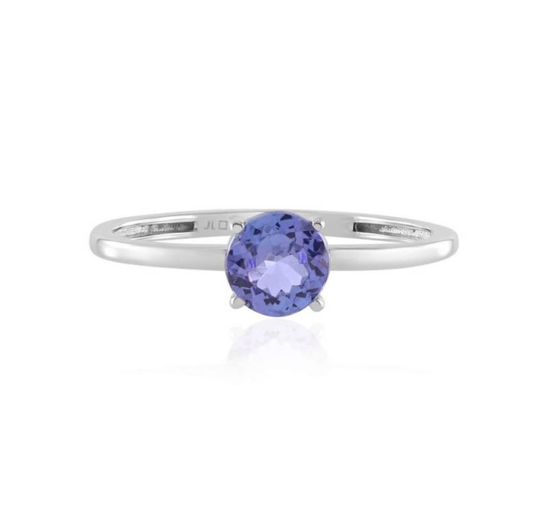 Cavill Solitärring Tansanit Platinring 0,45 ct Rundschliff 950 Platin elegant (1-tlg) von Cavill