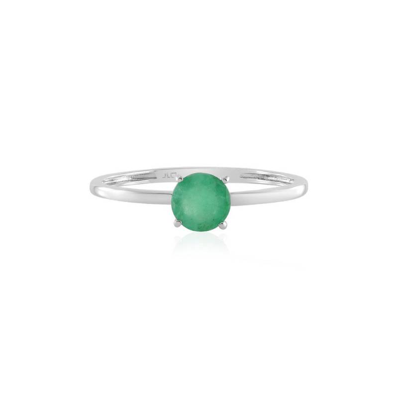 J Classics Fingerring Brazilian Emerald Platinum Ring (1-tlg) von J Classics