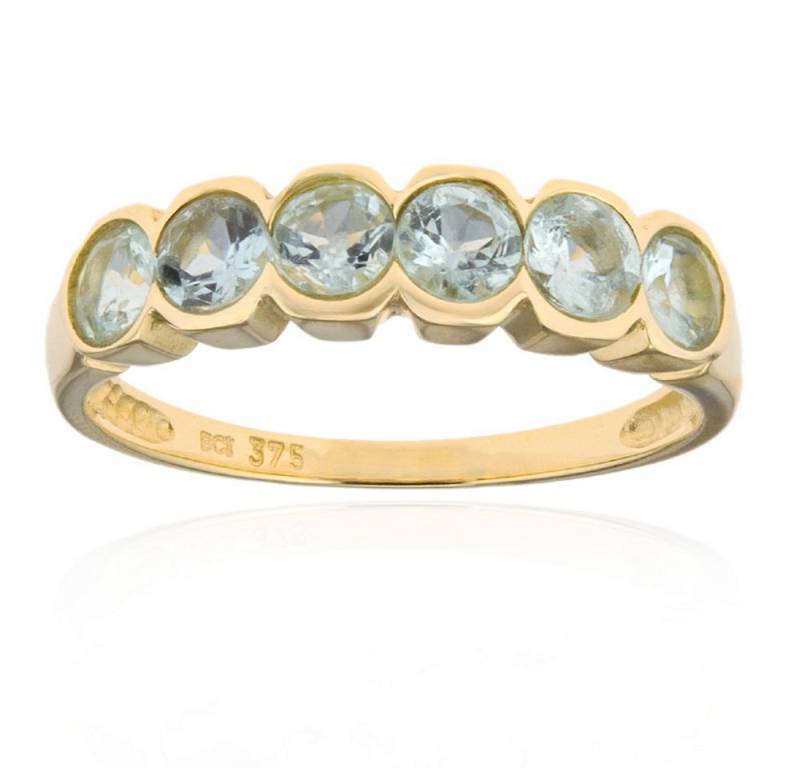 Cavill Goldring Cavill eleganter Paraiba-Turmalin Ring 0,84 ct 375er Gelbgold Damen (1-tlg) von Cavill